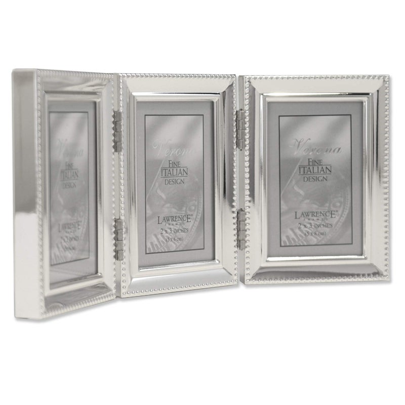 Lawrence Frames - 11623T Lawrence Metals Frame, 8.35"L x 3.66"W Triple, Silver - Image 3